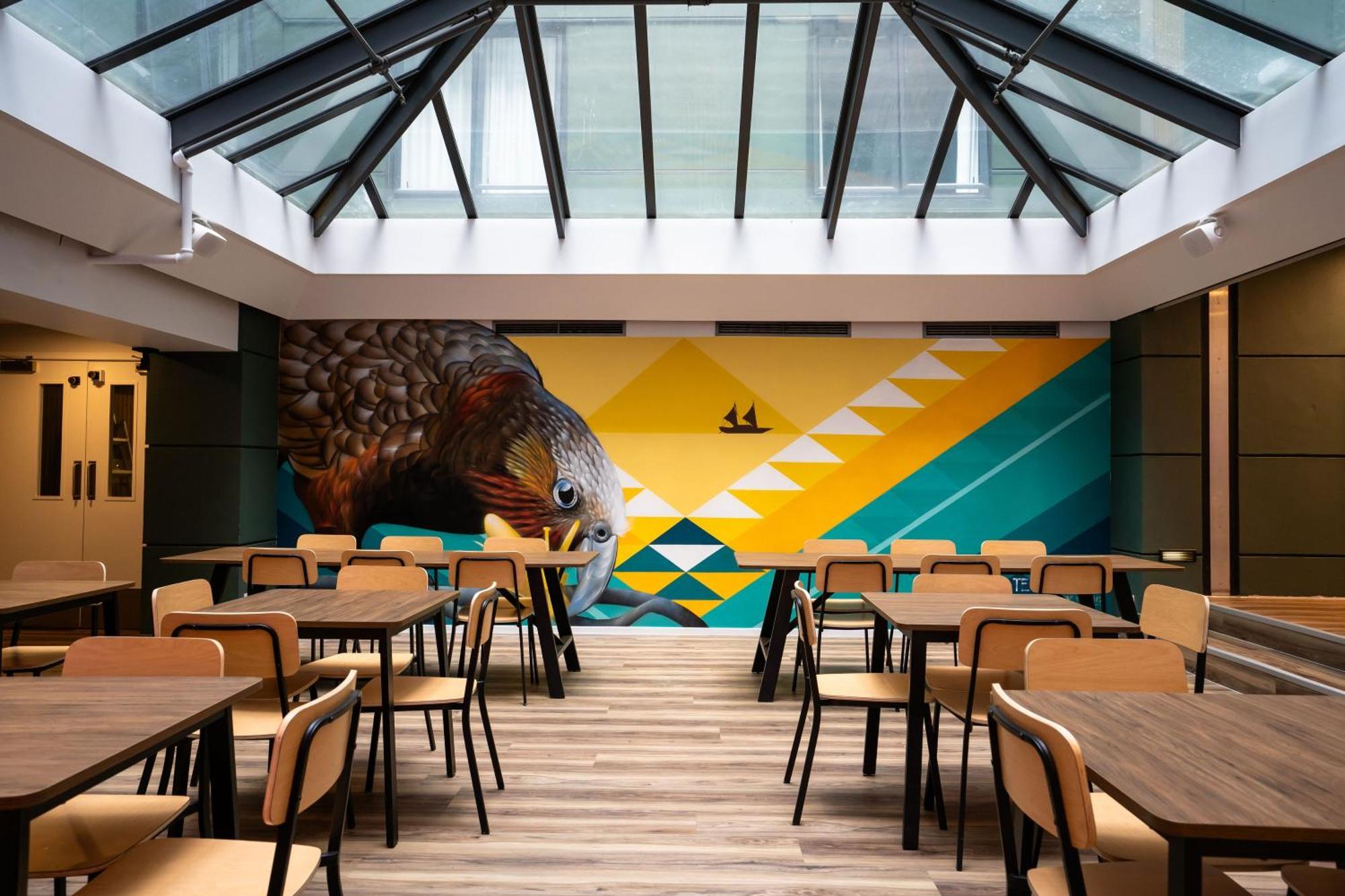 Haka House Wellington Hostel Екстериор снимка The dining room at the new sixth form centre